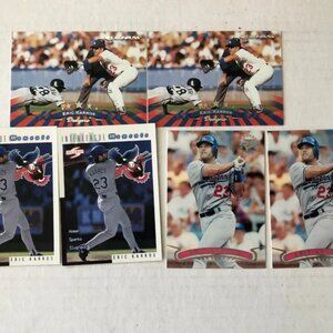 Los Angeles Dodgers Eric Karros baseball cards lot